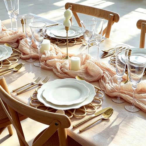 Gold Silverware Set 60 Pieces Hexagon Handle Service for 12 (Gold / 60 Pcs)