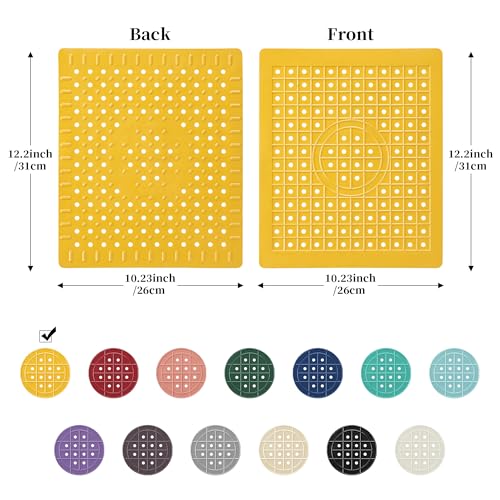 Kitchen Sink Mat (Yellow / Rectangle:12" x 10")