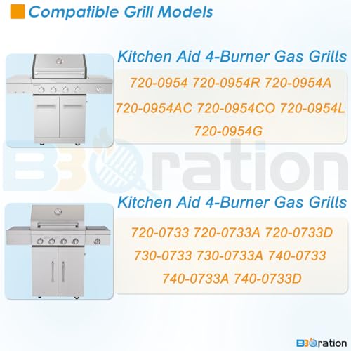 Grill Replacement Parts for Kitchen Aid 720 (18 13/16" x 8 7/8"（720-0954）)