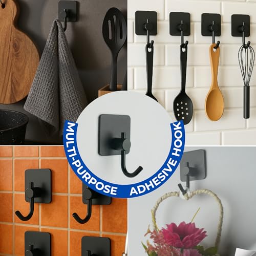 Adhesive Hooks for Hanging (4 Count)