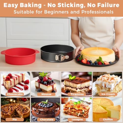Springform Pan 9 Inch Spring Form Pan for Cheesecake with Protector (9")