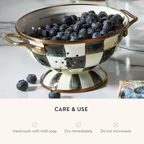 Enamel Colander (Small / Courtly Check)