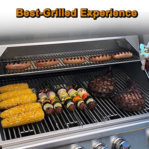 16517 47629 Grill Grates Replacement Parts for Bull Grill Parts 4 Burner 30 Inch Angus 47628 41629 41628 Outlaw 26038 26039 Premium 18249 18248 Lonestar 87049 87048 Lion L75000 Cooking Grates (19.25'' x 30'' 4 Pcs Grill Grates)