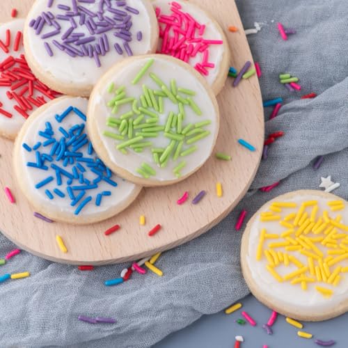 Rainbow Jimmies Sprinkles for Baking & Decorating (6.45 Ounce)
