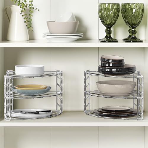 3 Tier Counter and Cabinet Corner Shelf Organizer