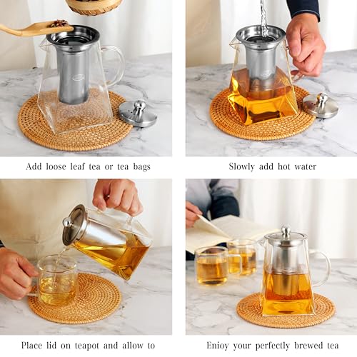 Glass Teapot with Infuser (31oz(900ml))