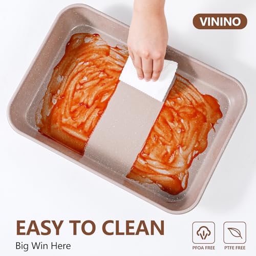 8 Piece Baking Pans Set Nonstick