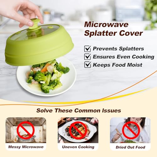 Microwave Splatter Cover (Green / 9inch)