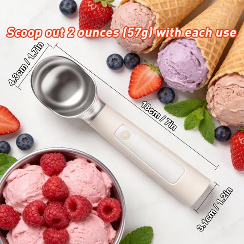 Heated Ice Cream Scoop (Upgraded White)