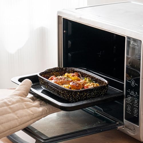 3 Pack Ceramic Baking Dishes for Oven (Brown)