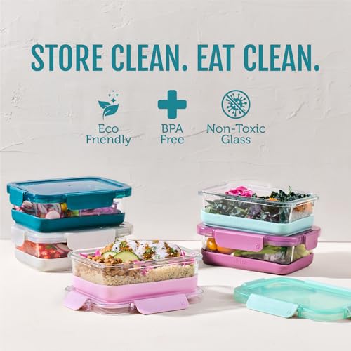 Duraglass Refresh 3.4 Cup Meal Prep Containers (Garden Goals with Boot / 3.4 Cup)