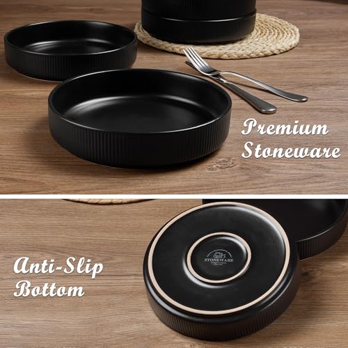 Pasta Bowls Set of 6 (Matte Black)