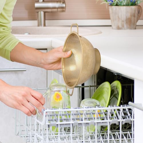 Gold Strainer for Kitchen (5QT)