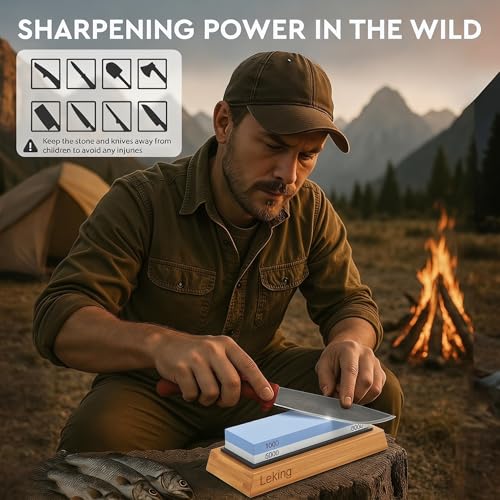 Knife Sharpener & Sharpening Stone Set