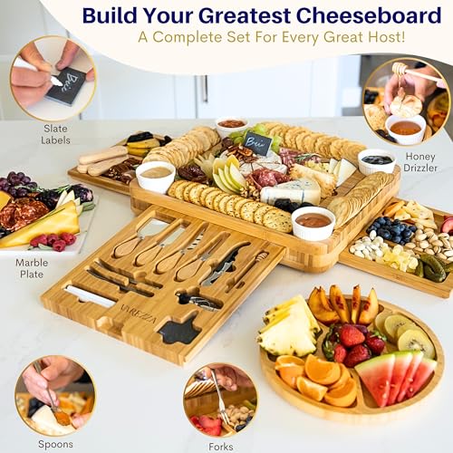 Extra Large Charcuterie Boards Gift Set (Cheese Board Marble)