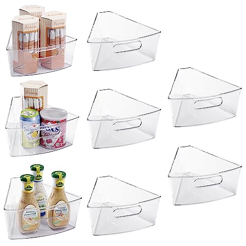 Lazy Susan Cabinet Organizer Bins for Kitchen 8 Pack (For 26" Lazy Susan 8 Pack)