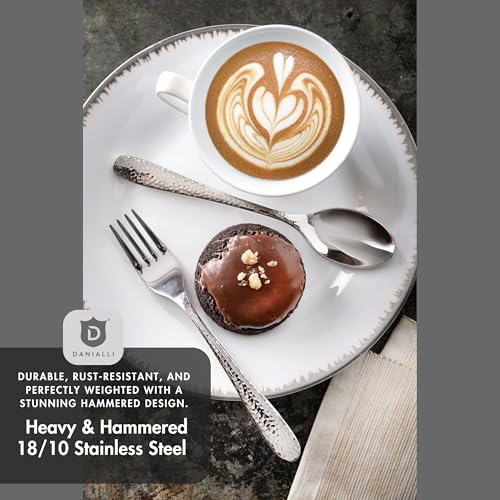 Hammered Silverware Set (80-Piece)
