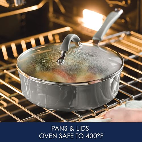 Cucina Nonstick Cookware (Sea Salt Gray / 10 Piece Porcelain)