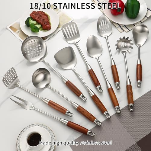 18 10 Stainless Steel Kitchen Utensils Set (10 Count)