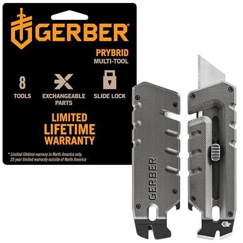 Prybrid Pocket Knife Multitool 8 (Grey G10 no Clip)