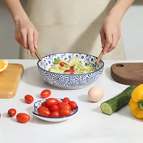 4.6 Inch Ceramic Spoon Rest for Stove Top (Vintage Blue)