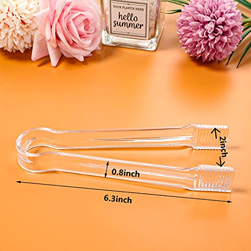 12 Pcs Plastic Mini Candy Buffet Scoops and Serving Tongs Set
