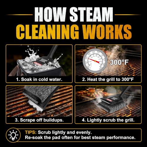 Grill Brush Bristle Free (SteamWizards grill brush)