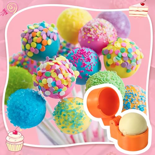 2 PCS Round Cake Pop Mold Shapes Press Set (Round)