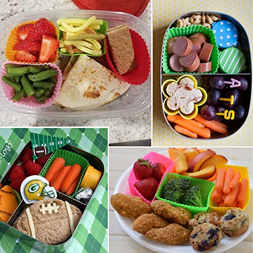40 Pcs Silicone Lunch Box Dividers (‎Multicolor-40pcs)