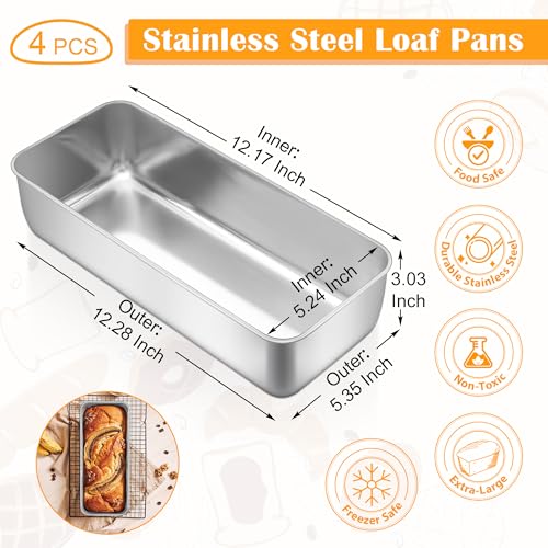 Loaf Pan for Bread Baking (12''x5'')