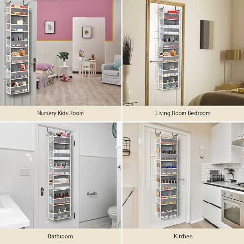 Over The Door Organizer 6 (Grey / 6-shelf)