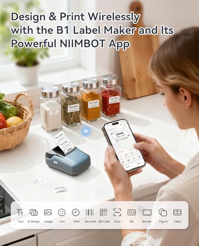 B1 Label Maker Machine with Tape