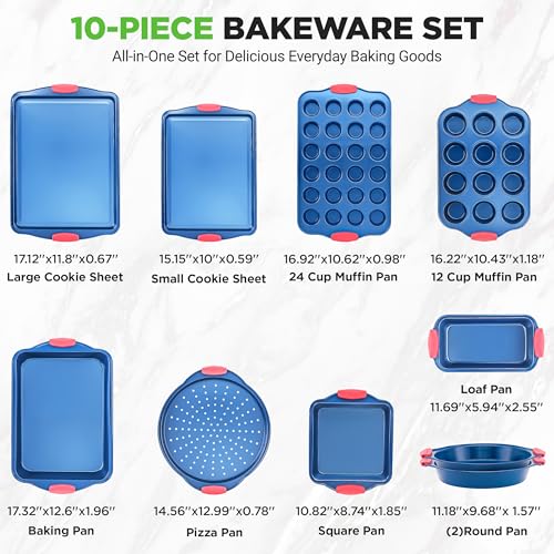 10 Piece Nonstick Bakeware Set