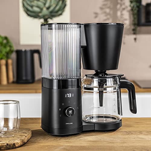 Enfinigy Glass Drip Coffee Maker 12 Cup (Black)