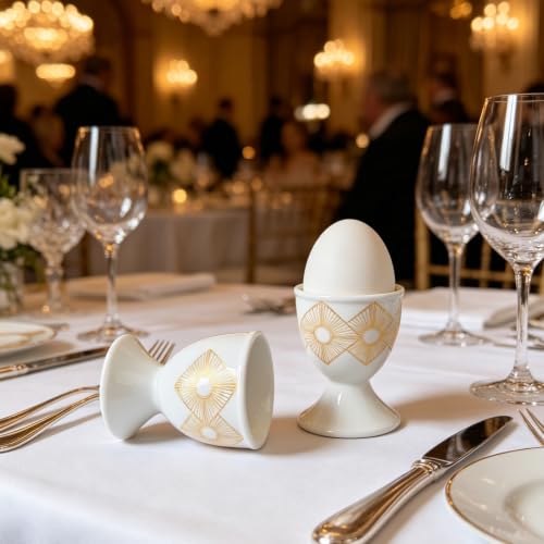 Ceramic Egg Cups (Art Deco)