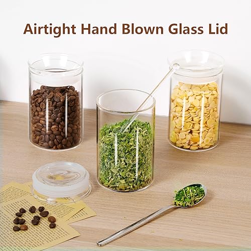 15oz Glass Jars with Airtight Lid (Clear / 3-15oz 2Pack)