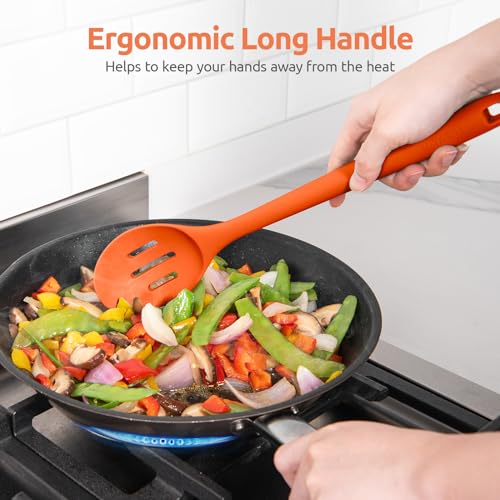 Silicone Spoons Set of 2 (Orange)