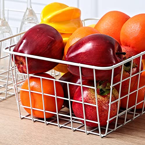 11" Upright Freezer Storage Baskets (White / 11"-2Pack)