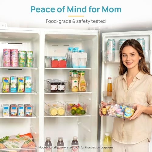 4 Pack Food Storage Organizer Bins (4pack)