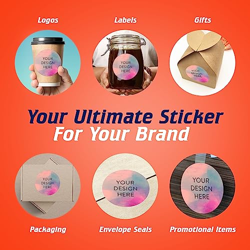 Custom Vinyl Stickers Your Image (100 Count)
