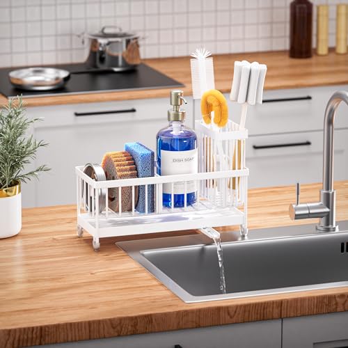 Sponge Holder for Kitchen Sink (Cool White)