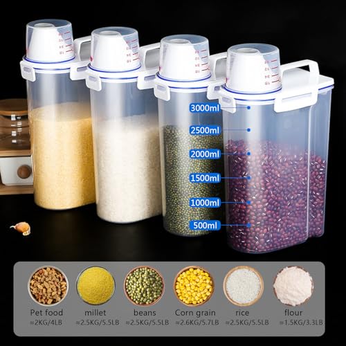 2 Pcs 5.5 LB Rice Storage Container (2 Pack)