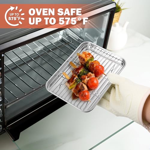 4 PCS Baking Rack for Oven Cooking (8.7*6.3 Inch)