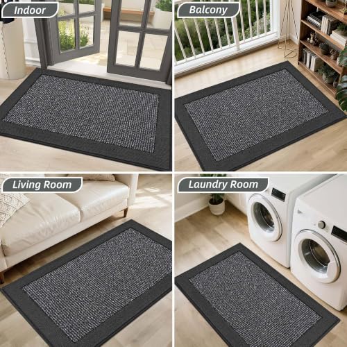 Indoor Door Mat 24" x 36" (Charcoal / 24" X 36" (Rectangular))