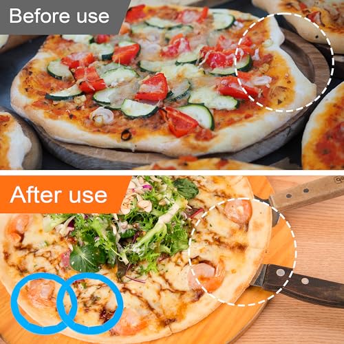 Adjustable Silicone Pie Crust Shield for 8 (Blue)