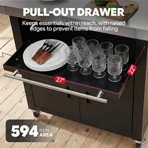 Outdoor Kitchen Island with Cabinet (Large)