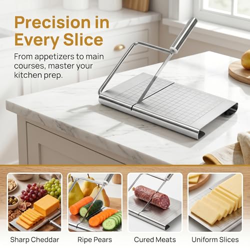 Cheese Slicer for Block Cheese with Blade (Convex Cheese Slicer)