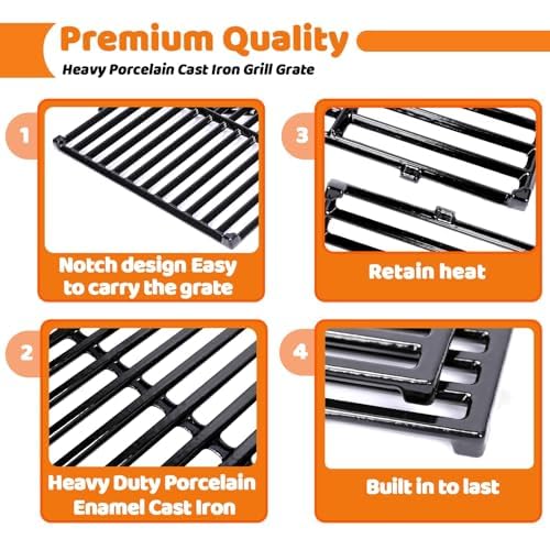 7638 Grill Grates for Weber Spirit E (17.5" x 23.81" -7638 Spirit 300)