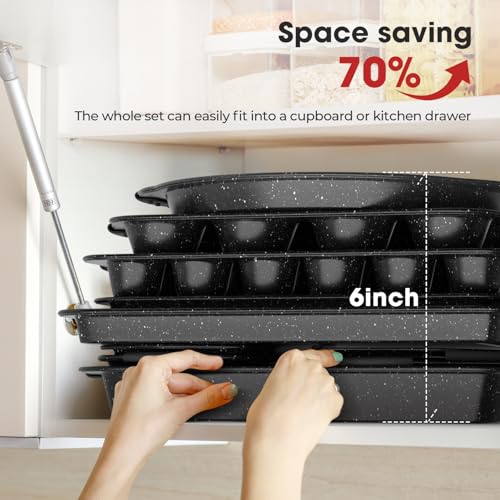 11 Piece Nonstick Baking Pans Set