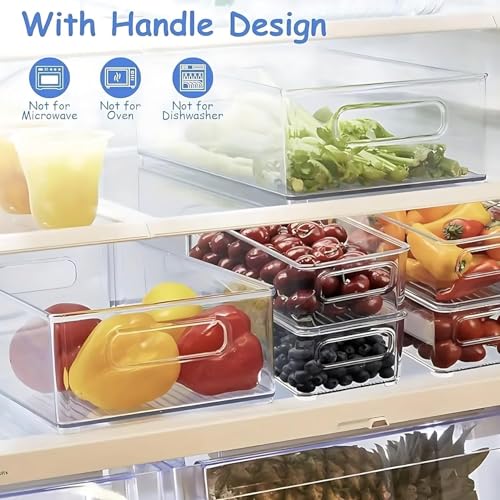 12 Pack Refrigerator Organizer Bins (12 Pack)